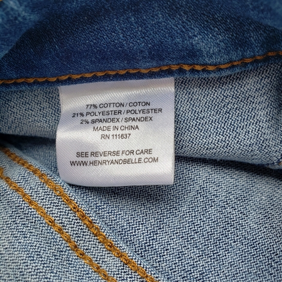 Lila Ryan Exposed Button Fly High Waist Mason Skinny Jeans Size 14W - Picture 9 of 10